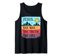 Jesús El Camino Verdad Vida Cristiana Camiseta sin Mangas
