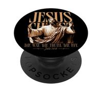 Jesús El Camino Verdad Vida Juan 14:6 Pascua PopSockets PopGrip Adhesivo