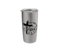 Jesús El Camino Verdad Vida Verso Biblia Adoración Cristiana Vaso térmico de acero inoxidable de doble pared