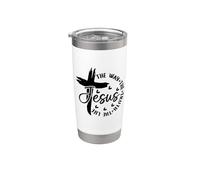 Jesús El Camino Verdad Vida Verso Biblia Adoración Cristiana Vaso térmico de acero inoxidable de doble pared