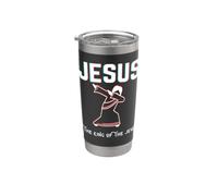 Jesús El Rey De Los Judíos Dios Cristiano Navidad Pascua Vaso térmico de acero inoxidable de doble pared