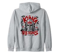Jesús el Rey todavía Reina Christian Knight Faith Sudadera con Capucha