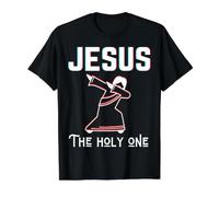 Jesús El Santo Hijo de Dios Cristiano Navidad Pascua Dios Camiseta gráfica económica, Hombre, Negro, XL