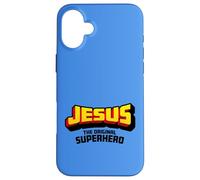 Jesús el superhéroe original - Libro de cómics de fe cristiana Carcasa para iPhone 16 Plus