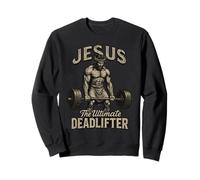Jesús, el último Levantador de Pesas - Christian Workout Gym Sudadera
