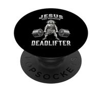 Jesús, El Último Meme De Deadlifter Gym PopSockets PopGrip Adhesivo