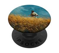 Jesús En El Campo Fe Abundancia Arte Cristiano PopSockets PopGrip Adhesivo