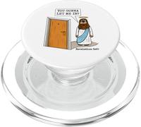 Jesús en la puerta, Apocalipsis 3:20, Iglesia cristiana PopSockets PopGrip para MagSafe