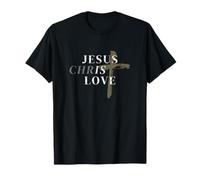 Jesús es Amor Jesucristo Ama Cruz Cristiana Jesús Camiseta