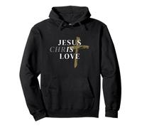 Jesús es Amor Jesucristo Ama Cruz Cristiana Jesús Sudadera con Capucha