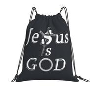 Jesús Es Dios Clavos De La Cruz Mujer Hombre Mochila De Cuerdas Gran Capacidad Mochila Con Cordón Impermeable Bolsa De Deporte Para Baloncesto Acampada Natación