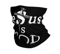 Jesús Es Dios Cruz Clavos Hombre Mujer Snood Transpirable Tubular Pañuelo Elástica Bandana para Correr Deportes Clima Frío Yoga