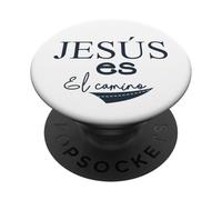 Jesús es el Camino, Bible Verse Christian Religious Jesus PopSockets PopGrip Adhesivo