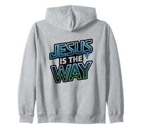 Jesús Es El Camino Futurista Digital Sudadera con Capucha