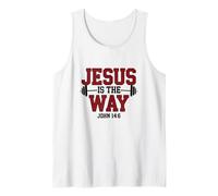 Jesús Es El Camino John 14:6 Cristiano Fitness Motivacional Camiseta sin Mangas