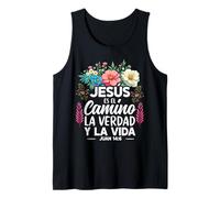 Jesús Es El Camino La Verdad Y La Vida Cristiano Español Camiseta sin Mangas
