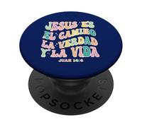 Jesús es el Camino la Verdad y La Vida Español Cristiano PopSockets PopGrip Adhesivo