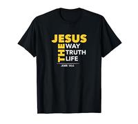 Jesús es el camino verdad vida Juan 14:6 regalo bíblico cristiano Camiseta