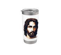 Jesús es el Hijo de Dios. Cristiano, Evangelio, Fe, Religioso Vaso térmico de acero inoxidable de doble pared
