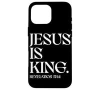 Jesús es el Rey Apocalipsis 17:14 Adoración Cristiana Fe Carcasa para iPhone 16 Pro MAX