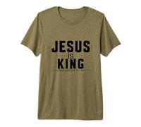 Jesús es el Rey Apocalipsis 17:14 Escritura de fe Cristiana Camiseta Premium