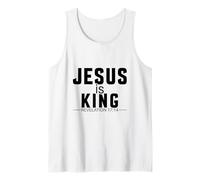 Jesús es el Rey Apocalipsis 17:14 Escritura de fe Cristiana Camiseta sin Mangas