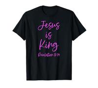 Jesús es el Rey Apocalipsis 17:14 Escritura Dios Rosa Biblia Niña Camiseta