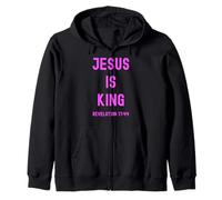Jesús es el Rey Apocalipsis 17:14 Escritura Dios Rosa Biblia Niña Sudadera con Capucha
