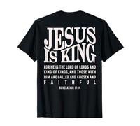 Jesús es el Rey Fe Cristiana versículo bíblico Apocalipsis 17:14 Camiseta
