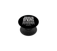 Jesús es el Rey Fe Cristiana versículo bíblico Apocalipsis 17:14 PopSockets PopGrip Adhesivo