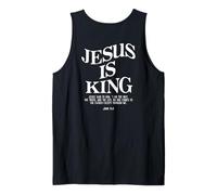Jesús es el Rey Jesús Juan 14:6 Disfraz Cristiano (en la Parte Posterior) Camiseta sin Mangas