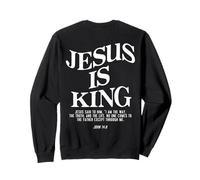 Jesús es el Rey Jesús Juan 14:6 Disfraz Cristiano (en la Parte Posterior) Sudadera