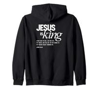 Jesús es el Rey Juan 14:6 Versículo de la Biblia de fe Cristiana Sudadera con Capucha