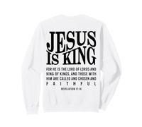 Jesús es el Rey Revelación Cristiana 17:14 Versículo de la Biblia Sudadera