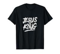 Jesús es el rey ropa de calle cristiana Camiseta