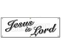 Jesús es el Señor Banner Sign Iglesia cristiana Cristo Iglesia Religión religiosa