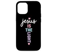 Jesús es la luz Cita Cristiana Dios adorador Biblia Carcasa para iPhone 12/12 Pro