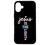 Jesús es la luz Cita Cristiana Dios adorador Biblia Carcasa para iPhone 16 Plus