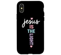 Jesús es la luz Cita Cristiana Dios adorador Biblia Carcasa para iPhone X/XS