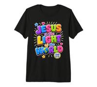Jesús es la luz del Mundo Juan 8:12 Biblia Cristiana Camiseta Premium