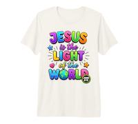 Jesús es la luz del Mundo Juan 8:12 Biblia Cristiana Camiseta Premium