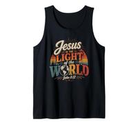 Jesús es la Luz del Mundo Juan 8:12 Camiseta sin Mangas