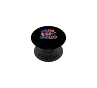 Jesús es la luz del Mundo Juan 8:12 Christian PopSockets PopGrip Adhesivo