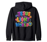 Jesús es la luz del Mundo Juan 8:12 Christian Sudadera con Capucha