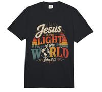 Jesús es la Luz del Mundo Juan 8:12 Comfort Colors Adult Heavyweight T-Shirt