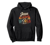 Jesús es la Luz del Mundo Juan 8:12 Sudadera con Capucha