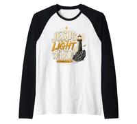 Jesús es la luz' del Mundo Juan 8:12 VBS 2026 Camiseta Manga Raglan