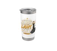 Jesús es la luz' del mundo Juan 8:12 VBS 2026 Vaso térmico de acero inoxidable de doble pared