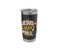 Jesús es la luz' del mundo Juan 8:12 VBS 2026 Vaso térmico de acero inoxidable de doble pared