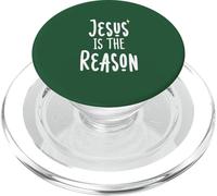 JESÚS ES LA RAZÓN Christian Christmas Season Star Meme PopSockets PopGrip para MagSafe